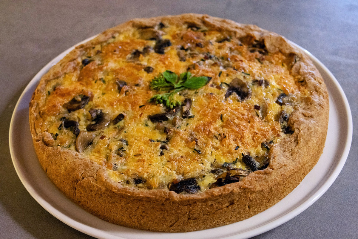 Kräuter Quiche