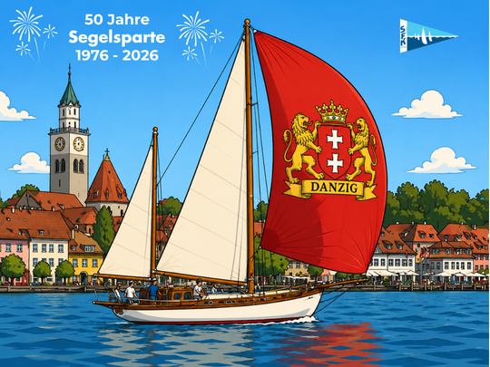 Zweimastschoner Wappen von Danzig - KI
